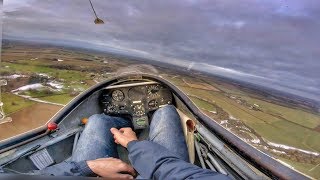 K13 Glider Cockpit View | Smooth Landing at Weston OTG | GoPro Pilot's View Solo Flight