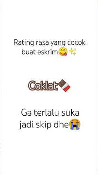 maaf yg suka coklat😭🙏 ib:@ORLINAndPren?