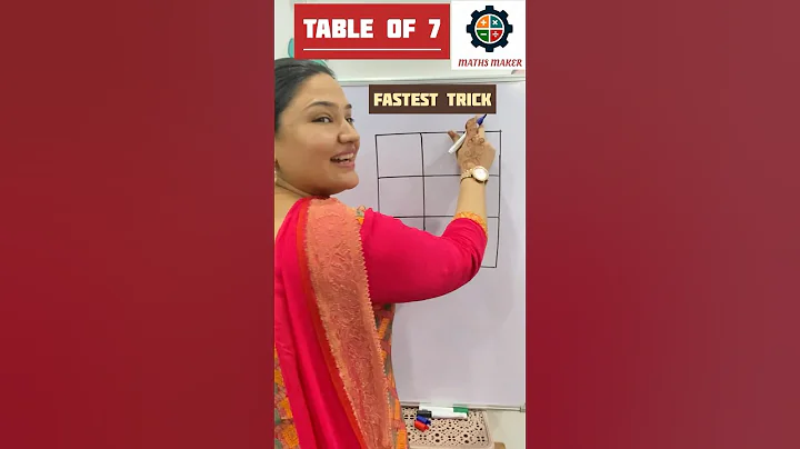 😍Easy way to Learn Table of 7/Multiplication Table of 7/Short Trick/Pahada#shortsfeed #shorts #math