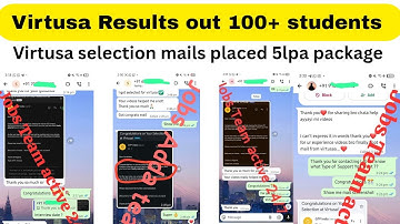 Virtusa live doubts virtusa technical interview experience virtusa results out