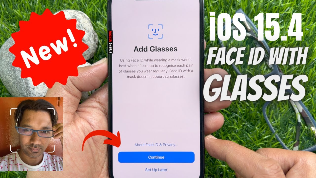 How do I set up Face ID with glasses?