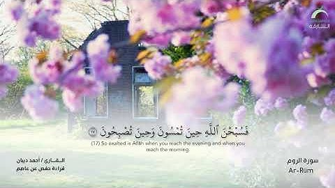 30 سورة الروم - القارئ : أحمد ديبان