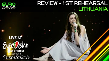 Ieva Zasimauskaite - When We're Old 1st rehearsal (Review) | Lithuania Eurovision 2018 | Eurovoxx