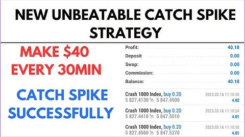 Catch Boom and crash Spike Successfully //Spike Strategy