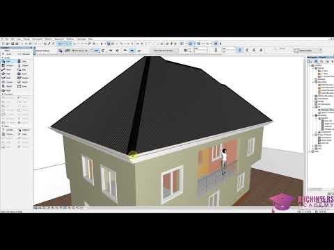 DESIGN DIFFERENT ROOFING SHEETS WITH CADIMAGE ROOF COVERING IN ARCHICAD