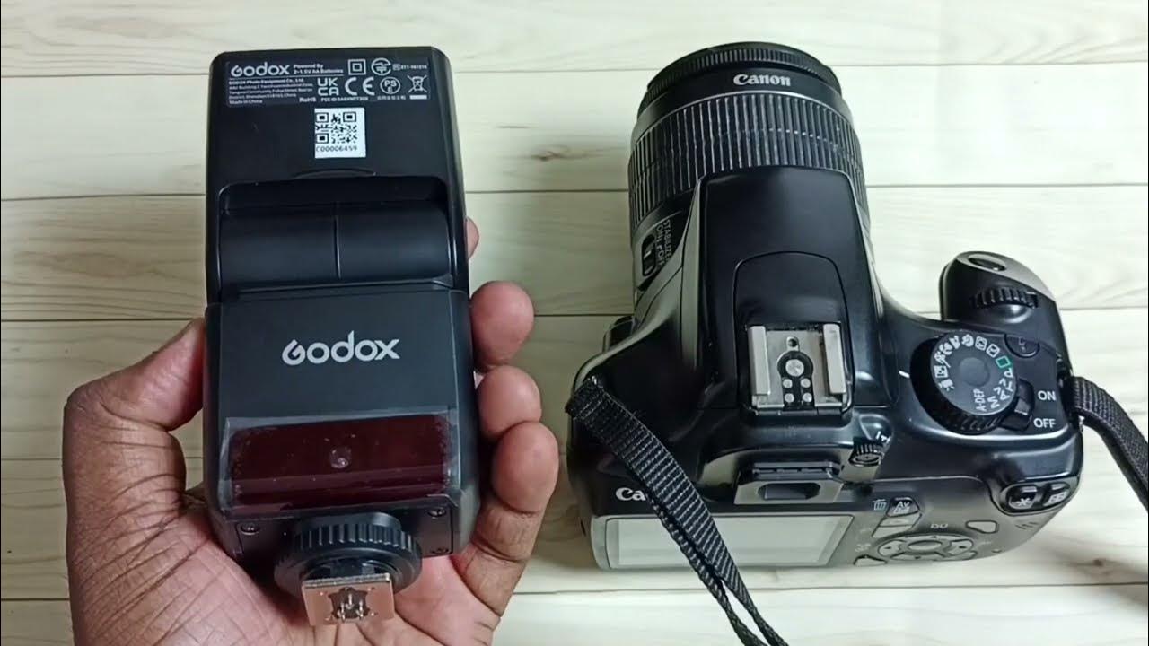 How to Connect External Speedlite Flash on Canon 1100D DSLR Camera