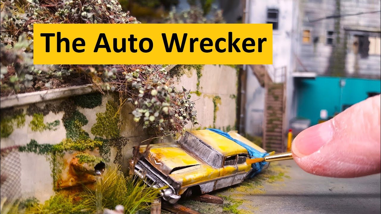 Modifying & Weathering (painting) an Athearn HO (1/87) Scale Sedan | Boomer Diorama ~ Vlog # 205