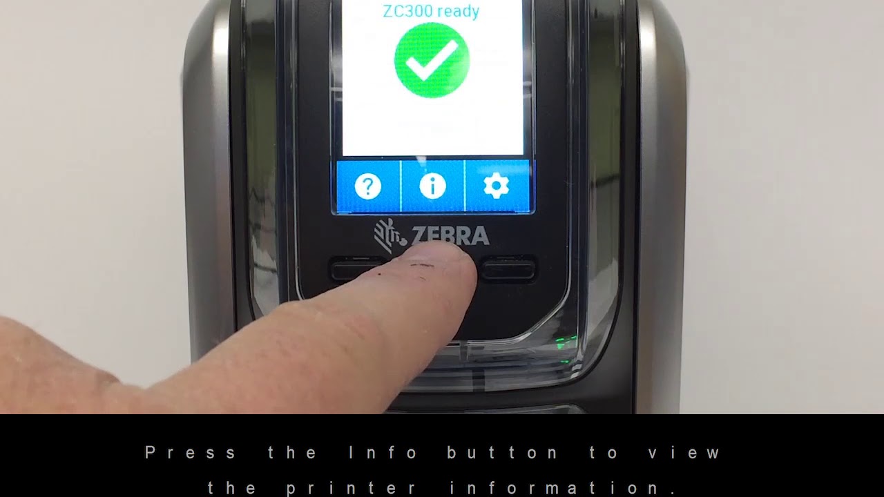 Zebra ZC300 Series Using the Printer Interface