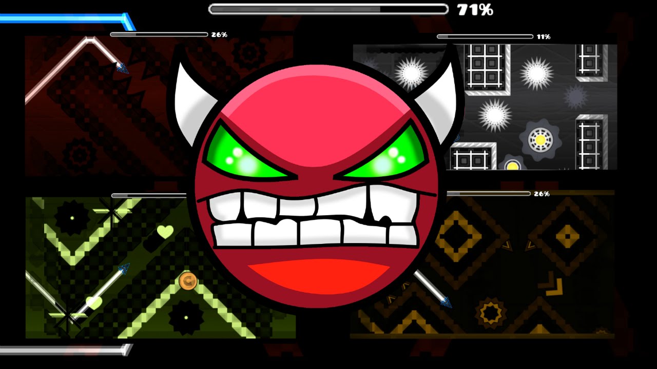 Top 5 Hardest Nine Circles Levels In Geometry Dash - YouTube
