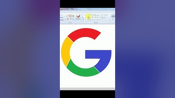 #How To Draw #Google Logo in MS #paint 💯💌👍 #shorts #Mspaint