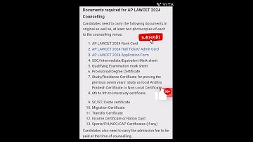 🤔Ap lawcet document processing certificate