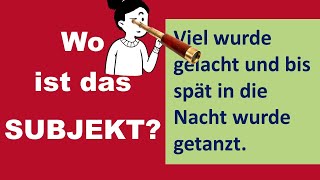 So findet ihr leicht das SUBJEKT im Satz - auch in schwierigen Fällen (Deutsch B1-C1)