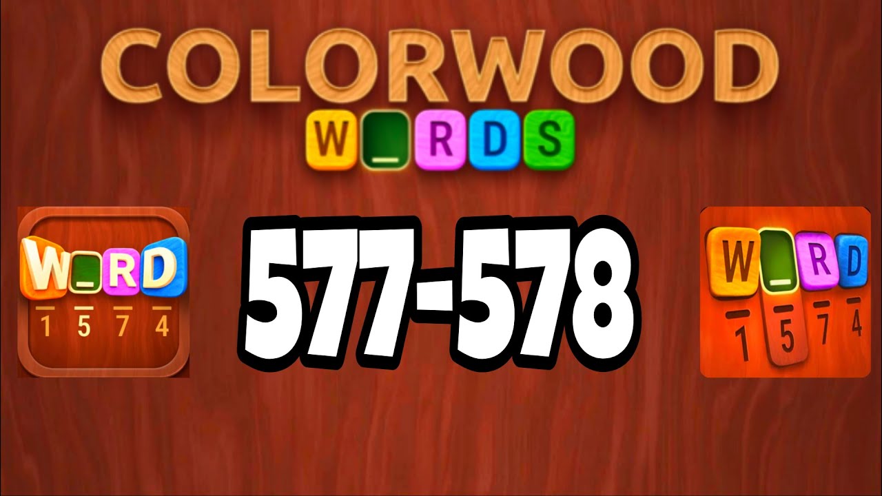 COLORWOOD Words Cryptogram level 577 578 - YouTube