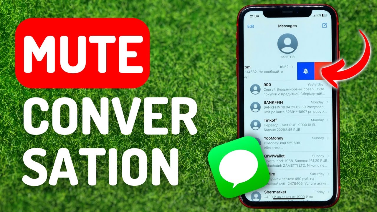 How to Mute & Unmute Text Message Conversation on iPhone YouTube
