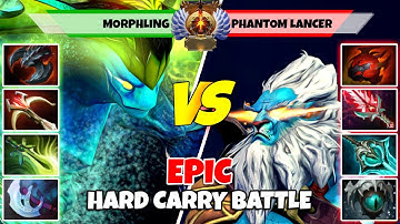 MORPHLING (Carry) vs PHANTOM LANCER (Carry) - Epic Battle Of Immortal Rank Dota 2 Players - Z Dota 2