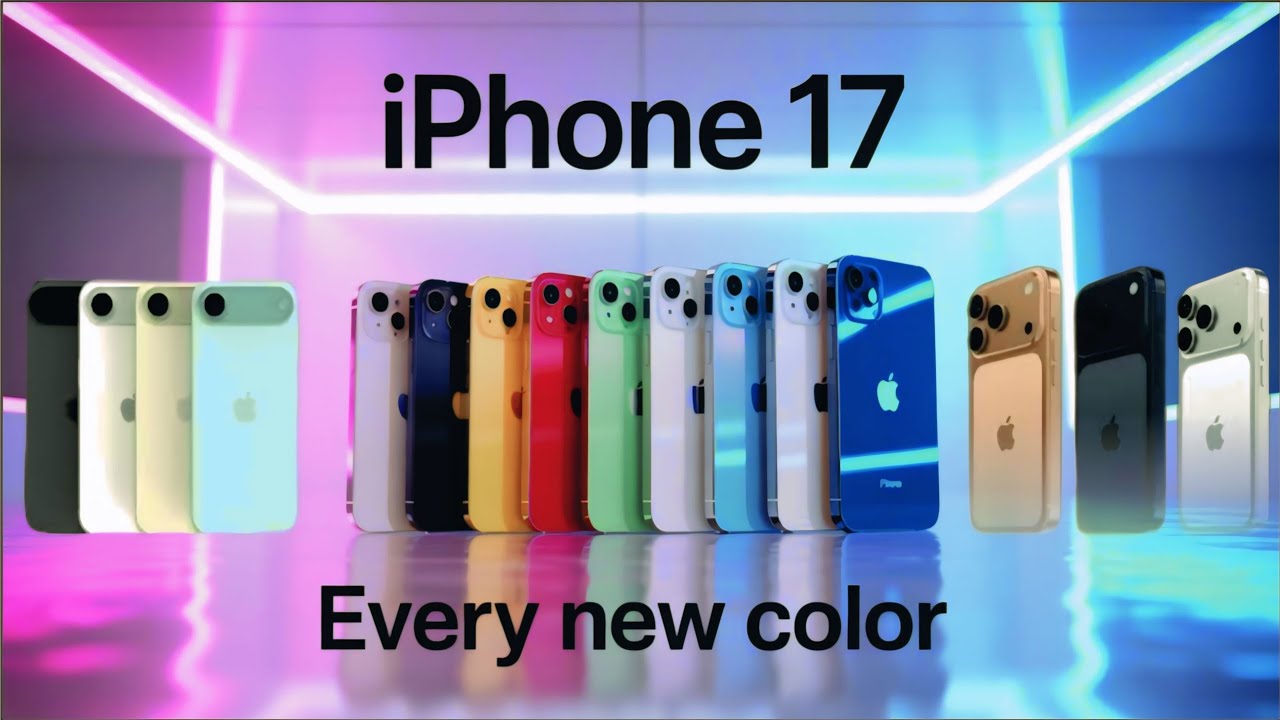 iphone 17 series all colours | iphone 17, 17 Air, 17 pro & pro max ...