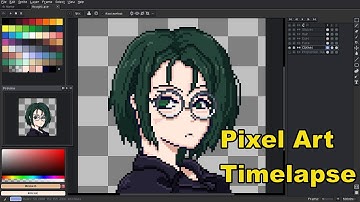 Pixel Art Timelapse - Anime Style Game Character