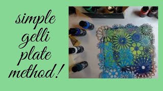 Gelli Plate!  A SIMPLE METHOD!