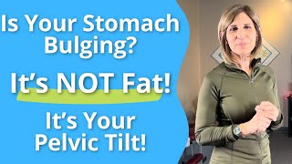 Is Your Stomach Bulging? It’s NOT Fat, It’s Your Pelvic Tilt! #PelvicFloorDysfunction #PelvicTilt