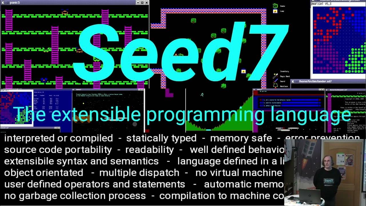 The seed7 programming language youtube