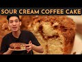 The SOFTEST Sour Cream Coffee Cake Recipe (LIGHT & FLUFFY) - Super Easy Dessert | Danlicious
