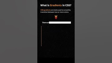 Cascading Style Sheet Part 18 : What is Gradients in CSS?