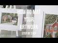 How to mat your artwork  step by step
