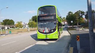 Singapore Double Decker Bus Route 2 SUTD to Changi Village
