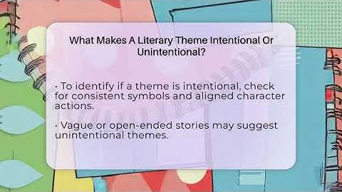 What Makes A Literary Theme Intentional Or Unintentional? - The Prose Path