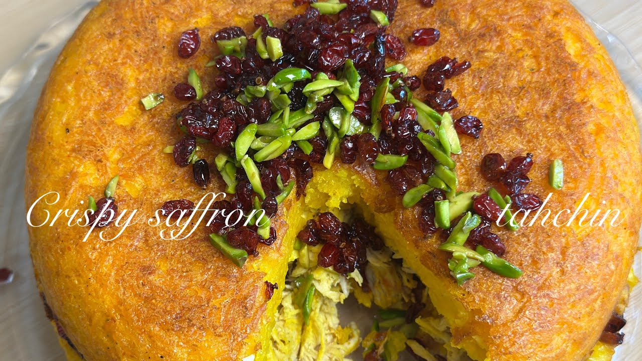 Crispy Saffron Tahchin 🍽️