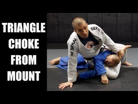 Wie man den Triangle Choke aus der Mount/Gift Wrap einrichtet
