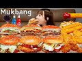 🍔갈릭비프버거,상하이치킨버거,1955버거,맥윙,맥너겟,치즈스틱🍷 맥도날드 신메뉴+사이드 먹방 💃HAMBURGER MUKBANG ASMR EATINGSHOW REALSOUND