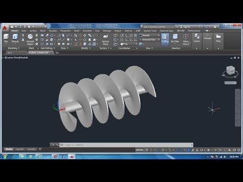 tutorial-gambar-srew-conveyor-3-dimensi