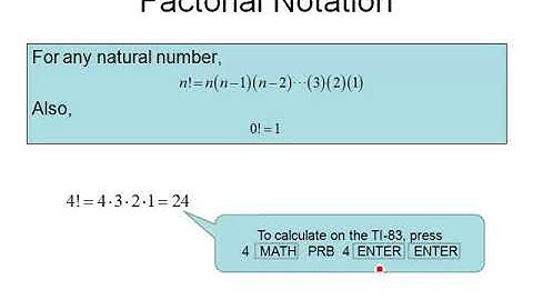 Factorial Notation