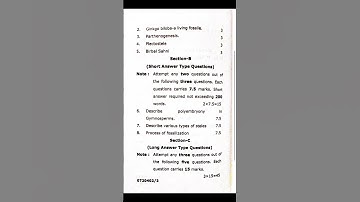 M.Sc.1st semester/BOTANY/Diversity of pteridophytes, gymnosperms and paleobotany/Dec.2023 #pyq #exam