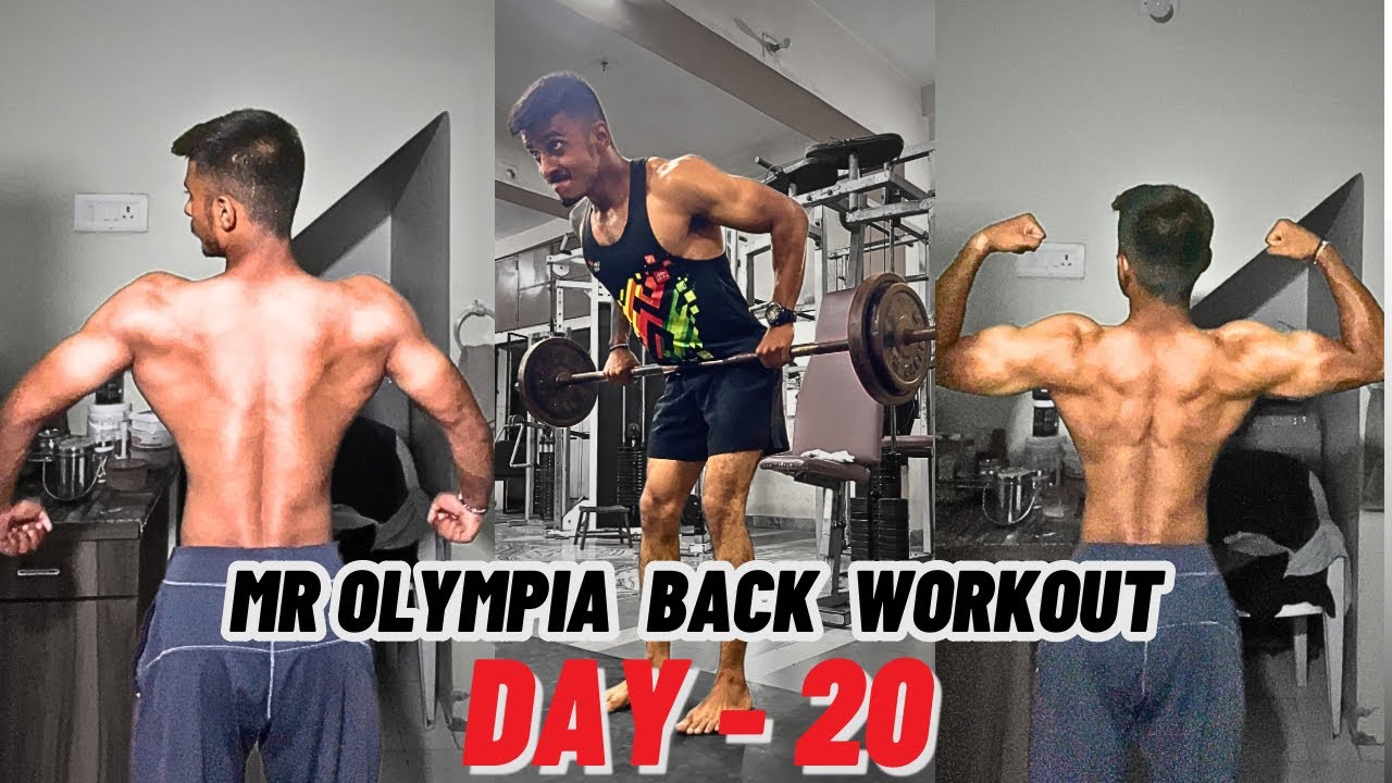 DAY -20 SATURDAY || MR.OLYMPIA BACK WORKOUT 🏋️‍♀️ || COACH SHREYASH
