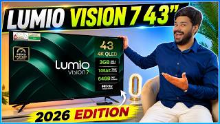 Lumio Vision 7 43" QLED (2026) Review 🔥 Best 43 Inch 4K Google TV Under ₹25,000?