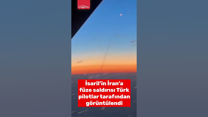 İsrail'in İran'a füze saldırısı Türk pilotlar tarafından görüntülendi #shorts #israil #iran