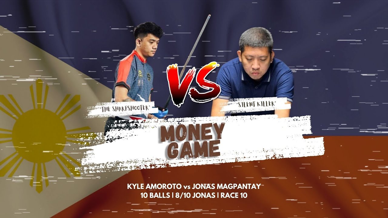 KYLE AMOROTO vs JONAS MAGPANTAY | 10 BALLS | 8/10 JONAS | RACE 10