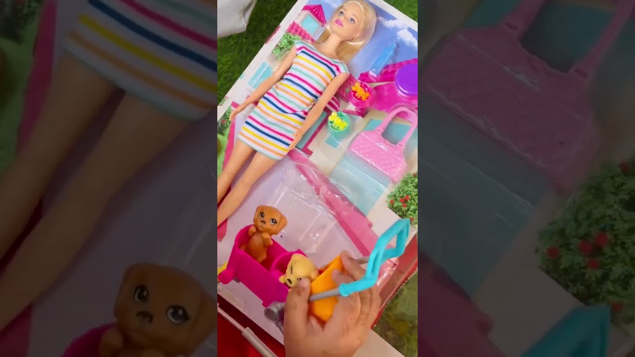 Barbie Stroll ‘n Play Pups Playset 