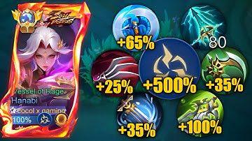 NEW META!! TOP GLOBAL HANABI FULL DAMAGE 1 HIT BUILD 2025!!💀 (must try this op build) - MLBB