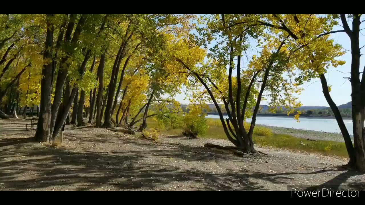 Exploring Intake Fishing Access, Along the Yellowstone River, Montana.