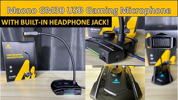 Budget Gaming Microphone with Built-In Headphone Jack from Amazon - MAONO GM30 (Under $20)
