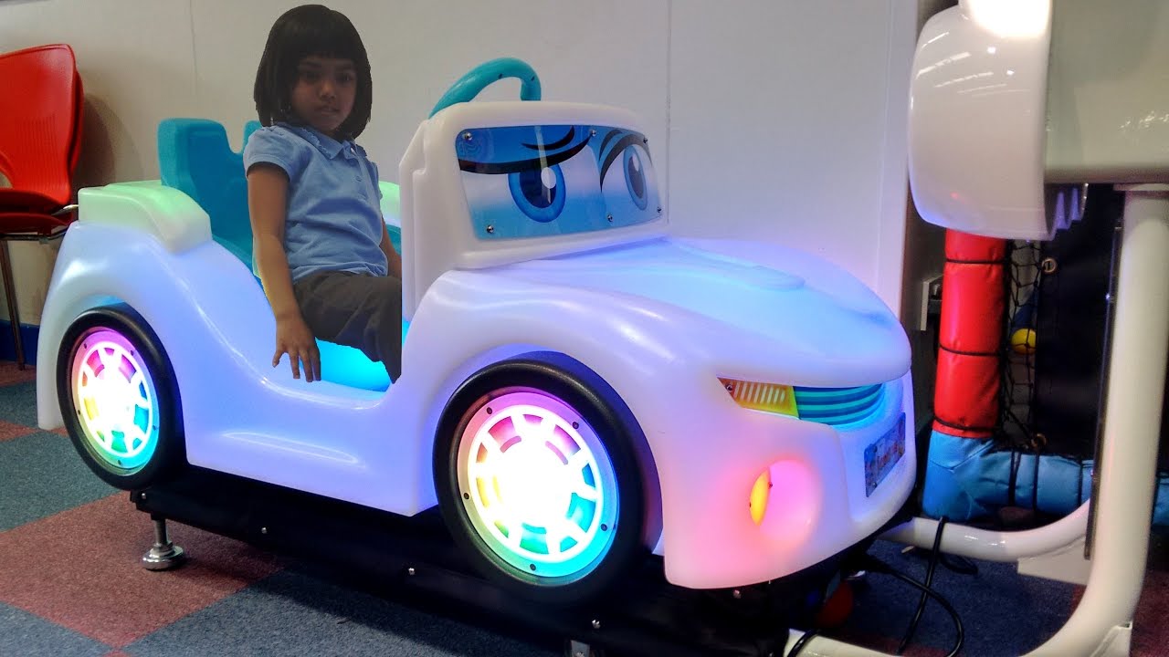 center for reproductive rights Little Girl Driving Light Up Ride On Car at Play Centre | Old MacDonald Nursery Rhyme