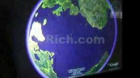 google earth on interactive window