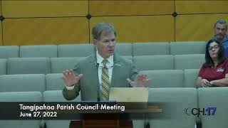 Tangipahoa Parish Council Meeting | June 27, 2022