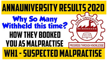 WH1 -Withheld for Suspected Malpractise | How they Booked you?