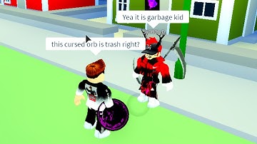 CATCHING SCAMMER BY PRETENDING TO BE A NOOB WITH CURSED ORB | Roblox - A Universal Time