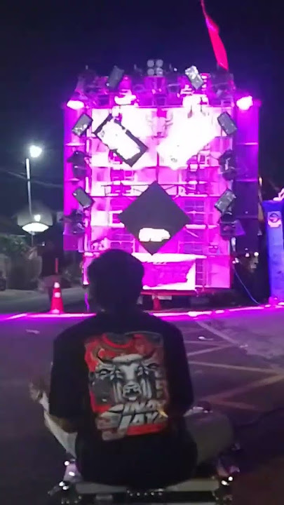 suasana cek sound di malam hari sangat pantas tik lampu leting nya #cek sound audio sinar jaya