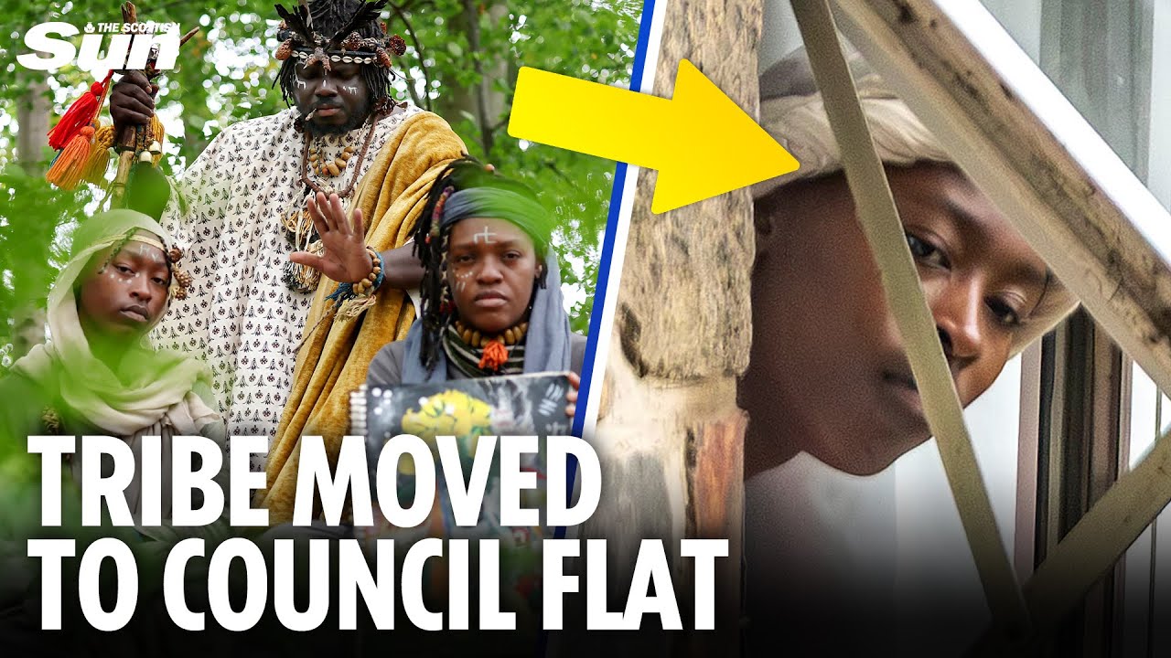 African ‘tribe’ queen & handmaiden put in council flat after arrest & eviction from Scots woods